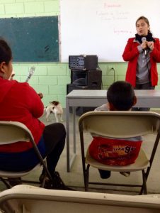 Dog in school meeting